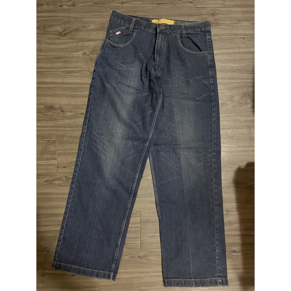 Vintage Mecca USA Baggy Jeans 36x34 Wide Leg Y2K Hip Hop Streetwear